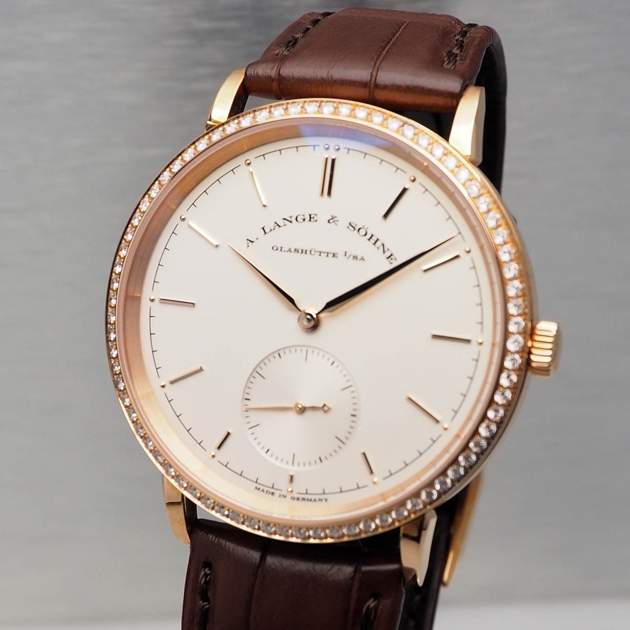 A. Lange &amp; Sohne Saxonia Diamonds Ref: 842.032, B&amp;P, NEU inkl. MwST