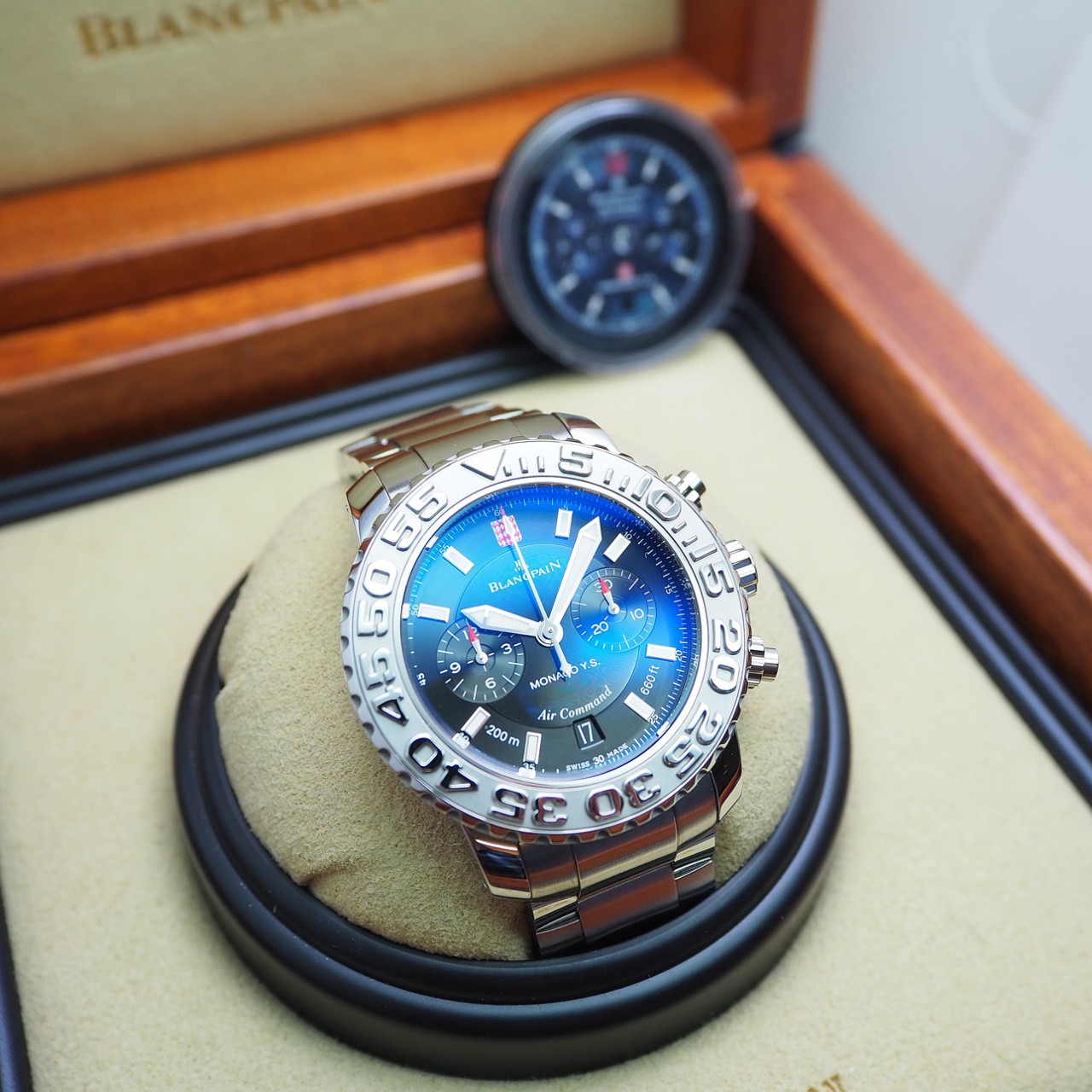 Blancpain Air Command &quot;Monaco Yacht-Show&quot; Chronograph Limited Edition 150/ 2285, Full Set NOS