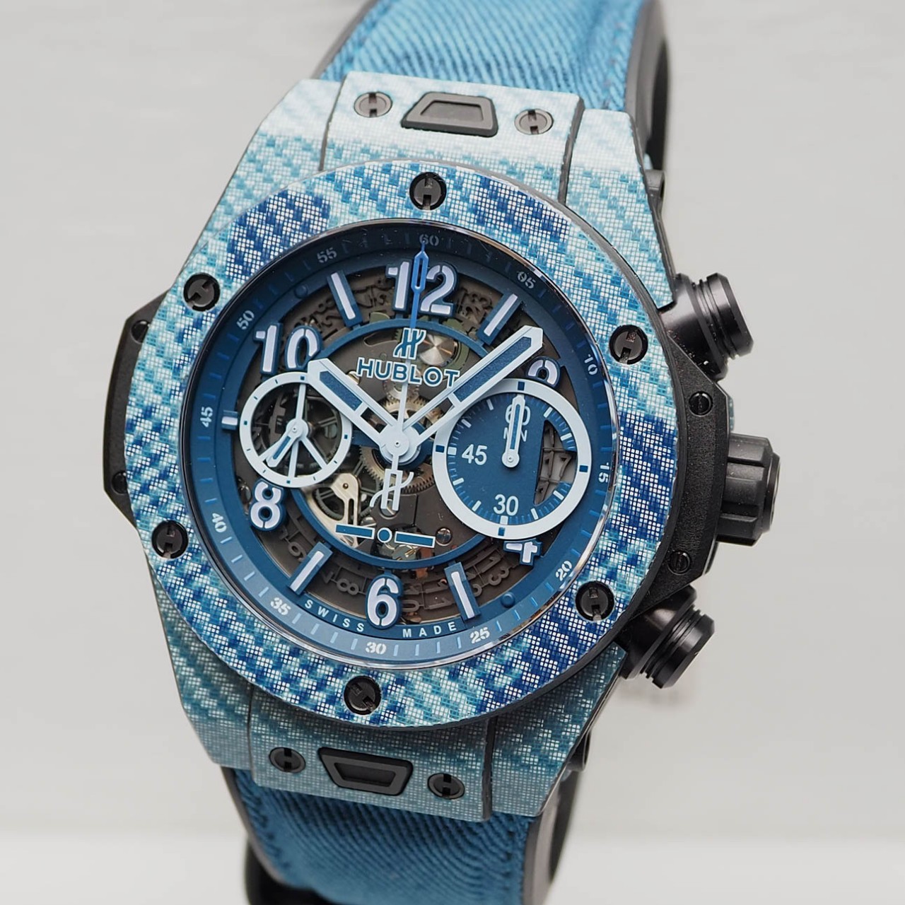 Hublot Big Bang Unico Italia Blue Independent Carbon Case Skeleton 411.YL.5190.NR.ITI16, NEU