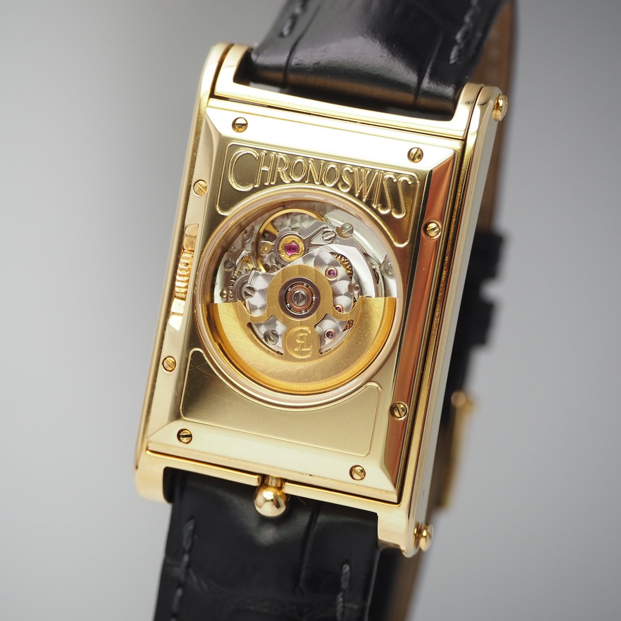 Chronoswiss Cabrio GG Gold 18k/750/ Leder CH 2671, B+P