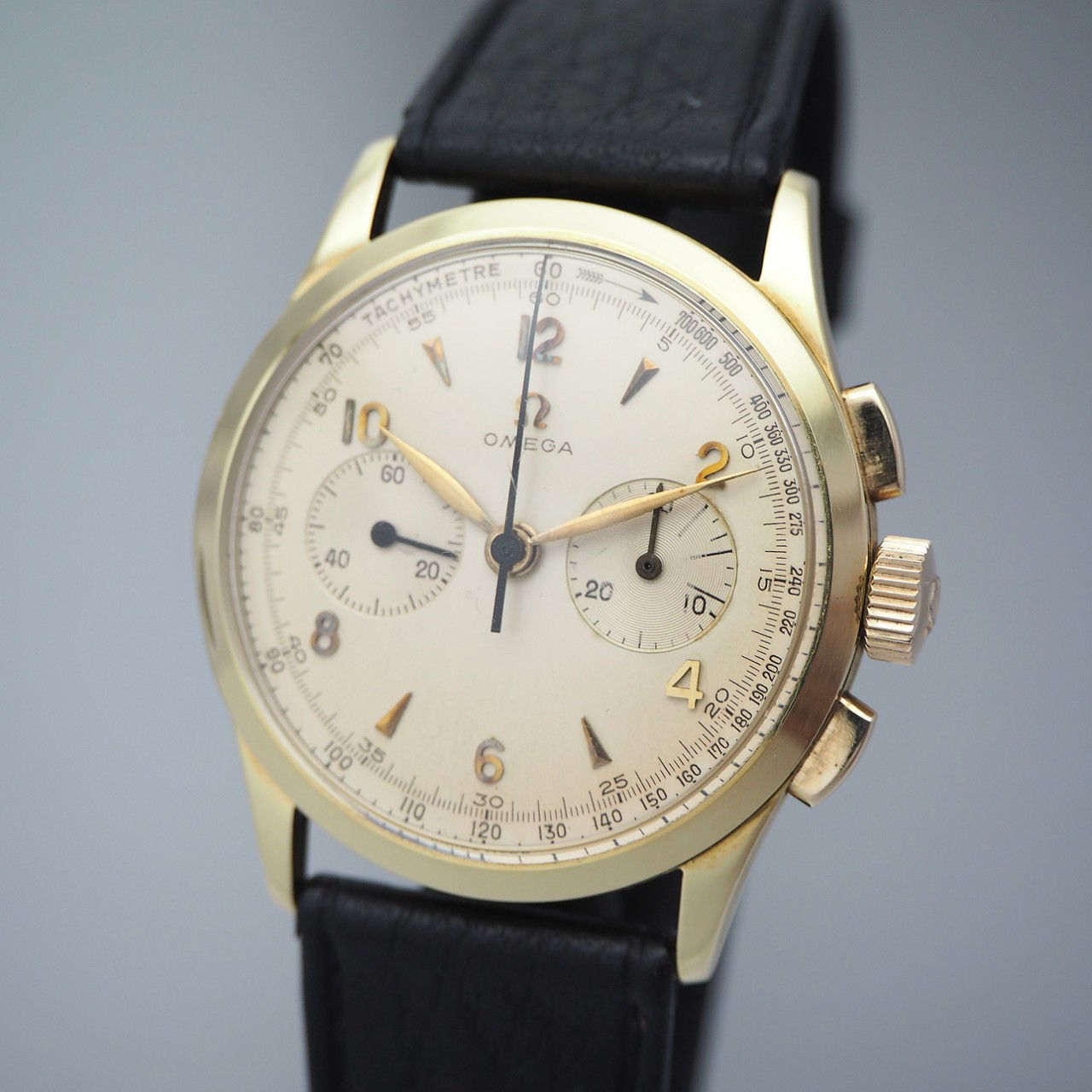Vintage Omega Chronograph 2872 Cal.320 -Gold 18k/750 from 1956