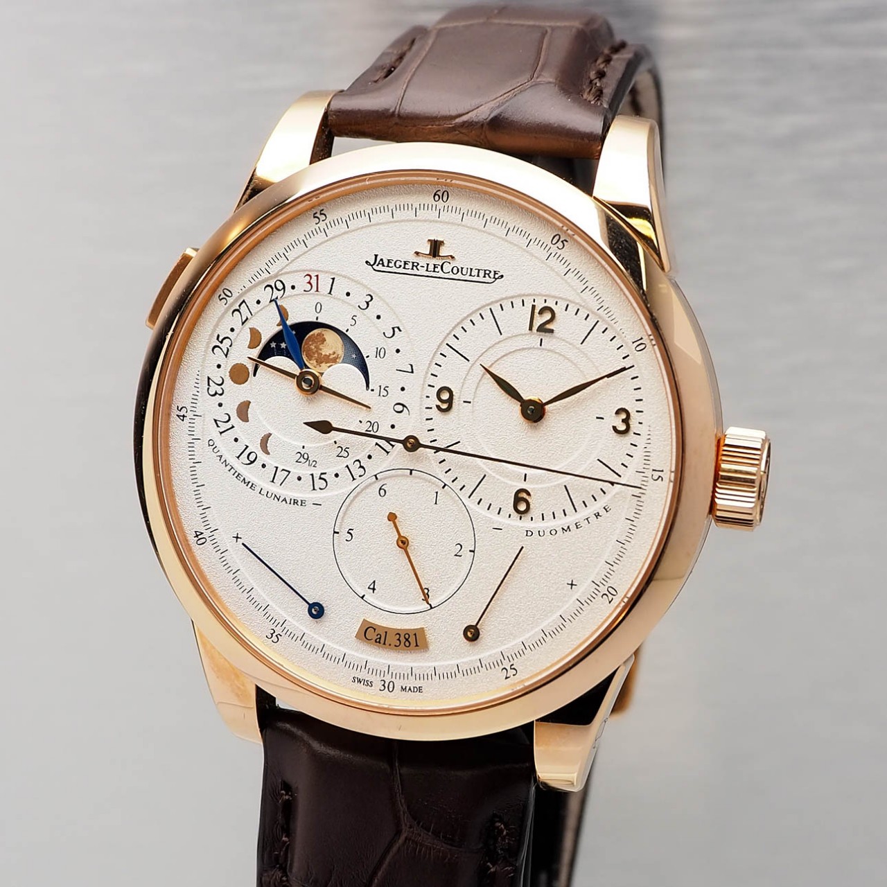 Jaeger-LeCoultre Duomètre Quantième Lunaire Duomètre Q6042421 , Gold18k/750, Box+Papiere