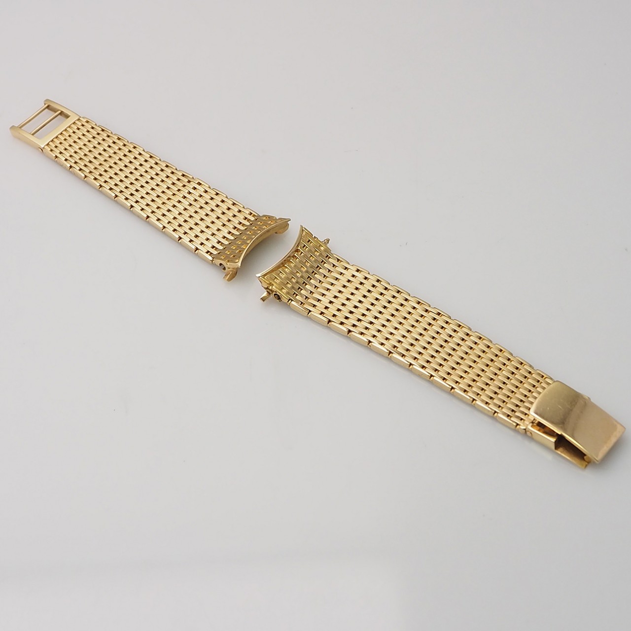 Goldband/ bracelet Gold 18k/750 Melanaise 18mm für 34mm Gehäuse/cases
