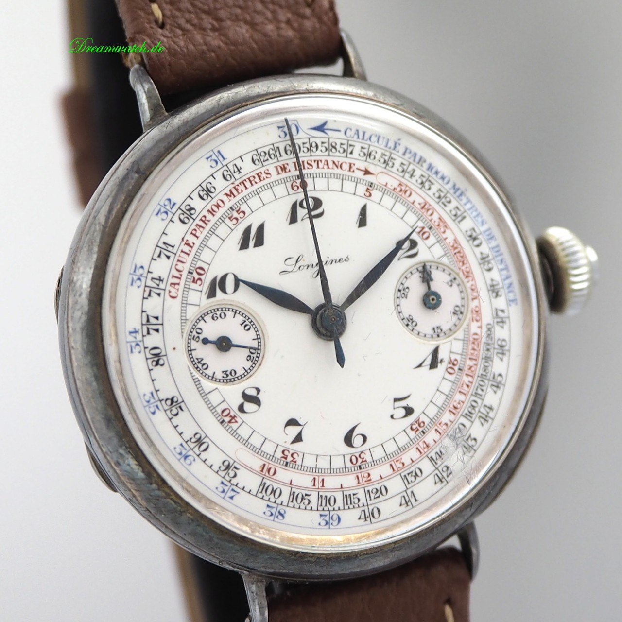 Longines Eberhard Milan Monopusher Chronographe-Compteur Vintage 18k ...