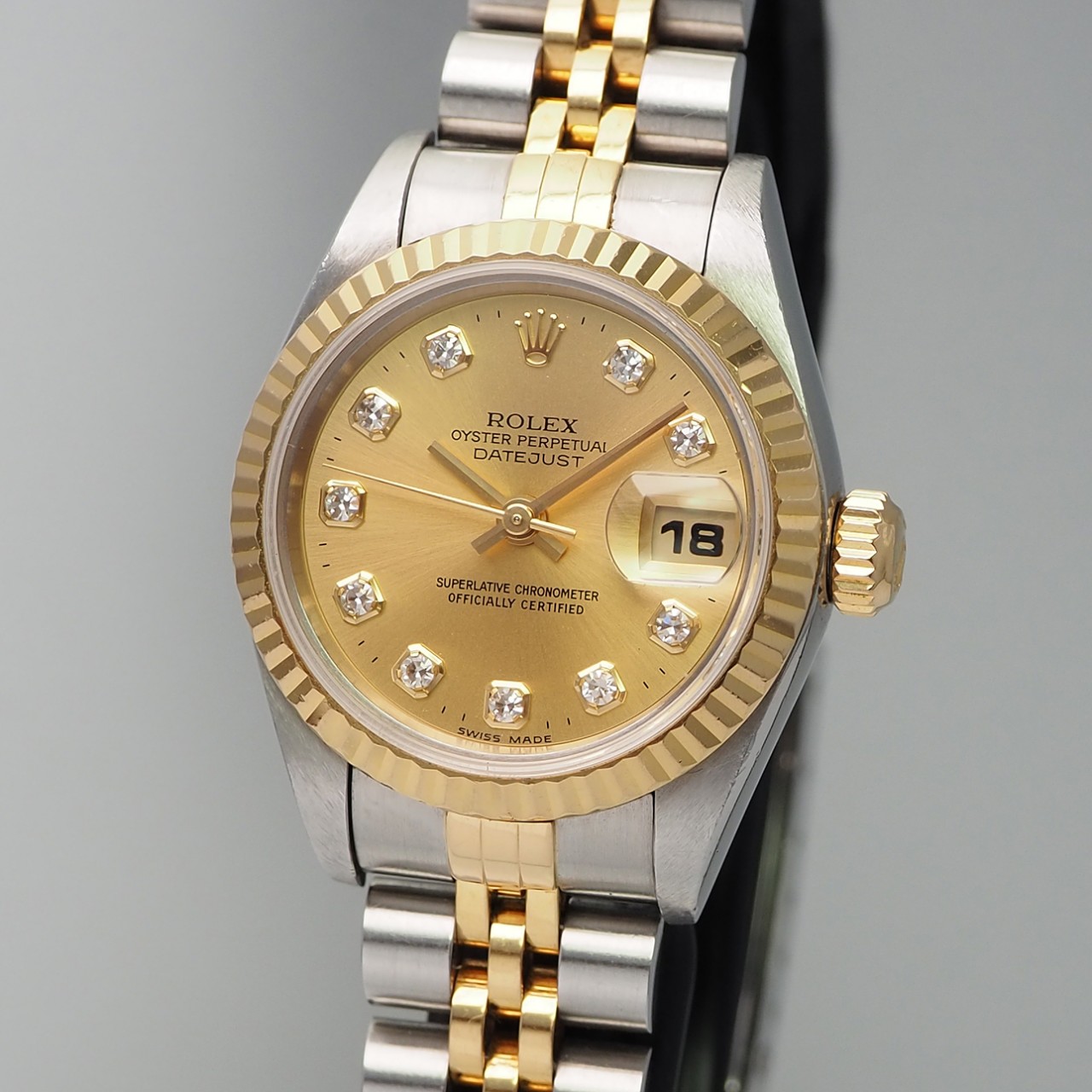 Rolex Date Lady Automatic, 69173, 1998, Stahl/ Gold 18k/750, Box+Papiere