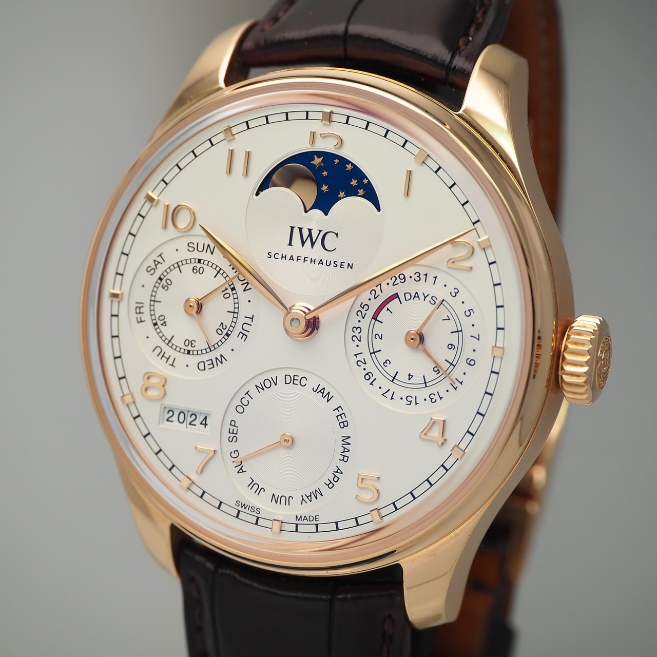 IWC Portugieser Ewiger Kalender Perpetual Calendar Ref 503302, Gold 18k/750, Box+Papiere 2022