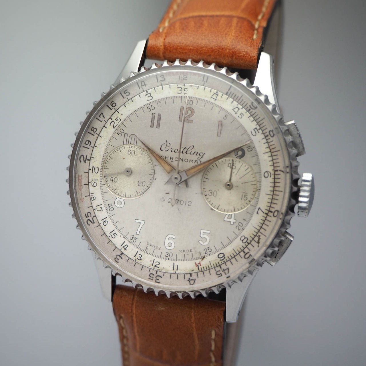 Breitling Chronomat 217012/ 769 Vintage Chronograph, Stahl/Leder, rare